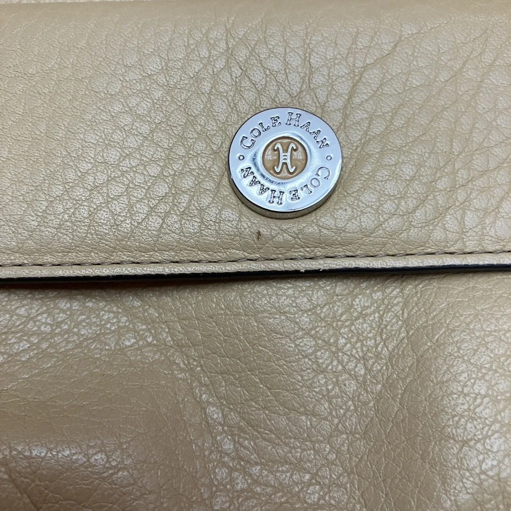 Cole Haan Tan Leather Wristlet